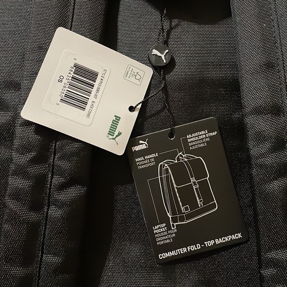 Puma Backpack Commuter Fold Top Laptop Backpack Oil Swirl Effect NWT 💻 🎒🆕 - Picture 5 of 15